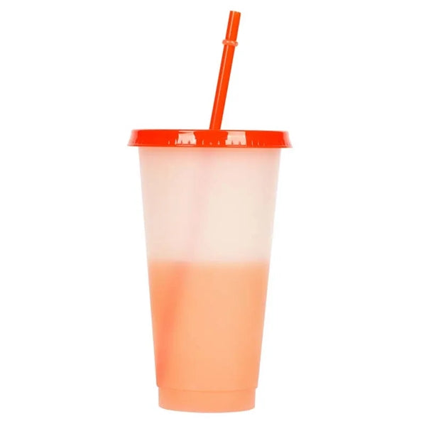 24oz Color Changing Cup with Lid & Straw