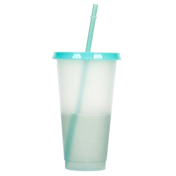 24oz Color Changing Cup with Lid & Straw