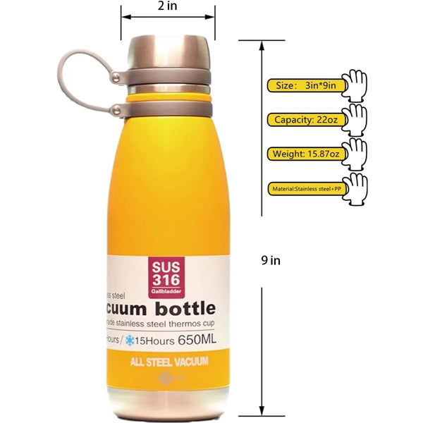Insulated Vacuum Water Bottles With Strap