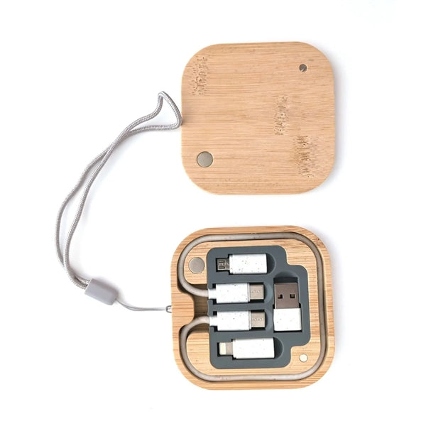 Eco Wheat Straw 5 in 1 Charging Cable Kit