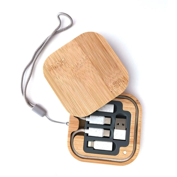 Eco Wheat Straw 5 in 1 Charging Cable Kit