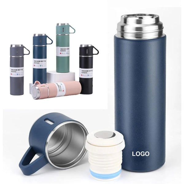 Stainless Steel 17OZ Vacuum Insulated Bottle with Cup