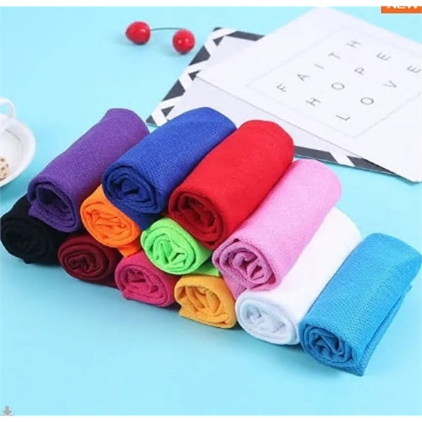 Sports Solid Color Ice Cooler Towel
