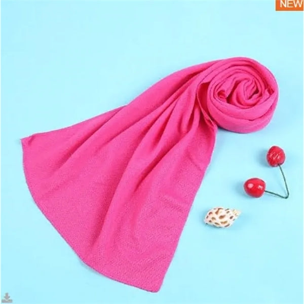Sports Solid Color Ice Cooler Towel
