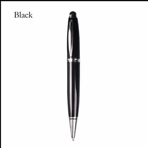 3 In 1 Crystal Ballpoint Pen USB Drive And Stylus-1Gb