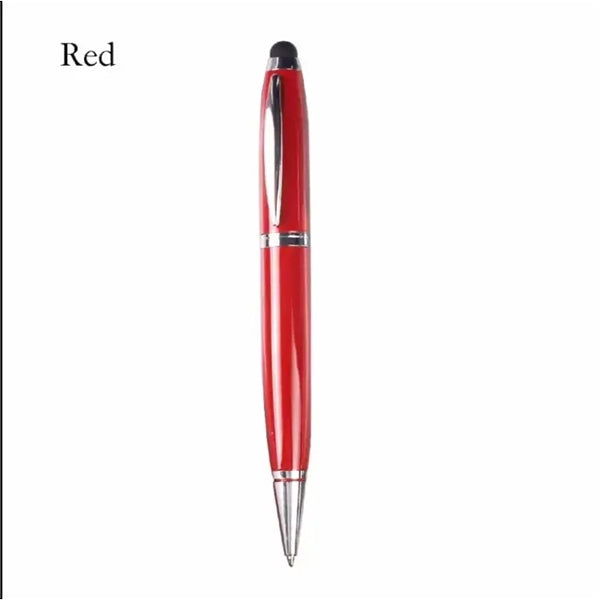 3 In 1 Crystal Ballpoint Pen USB Drive And Stylus-1Gb