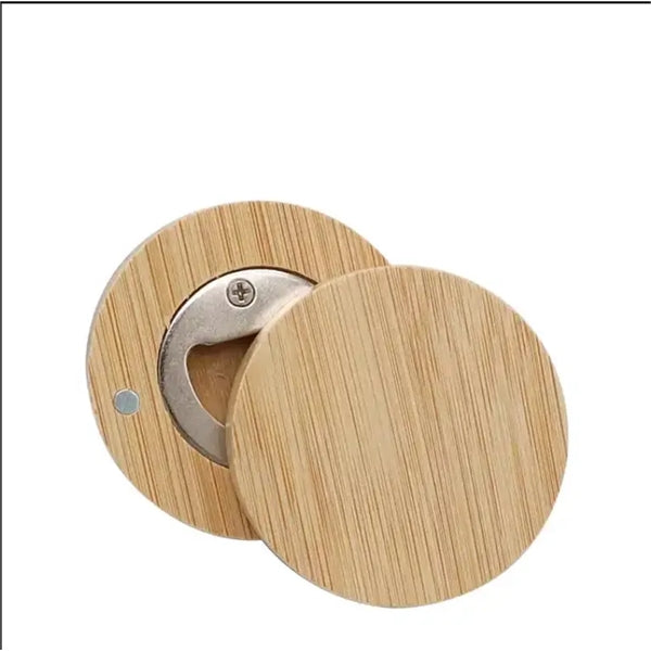 Wooden Bottle Opener With Fridge Magnet