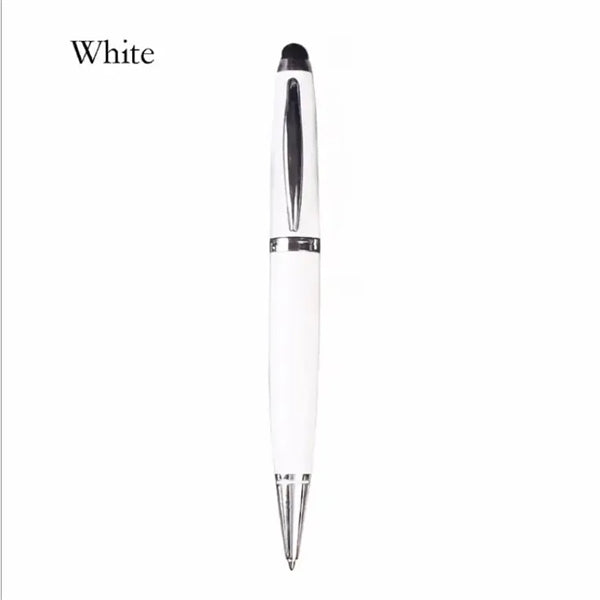 3 In 1 Crystal Ballpoint Pen USB Drive And Stylus-1Gb