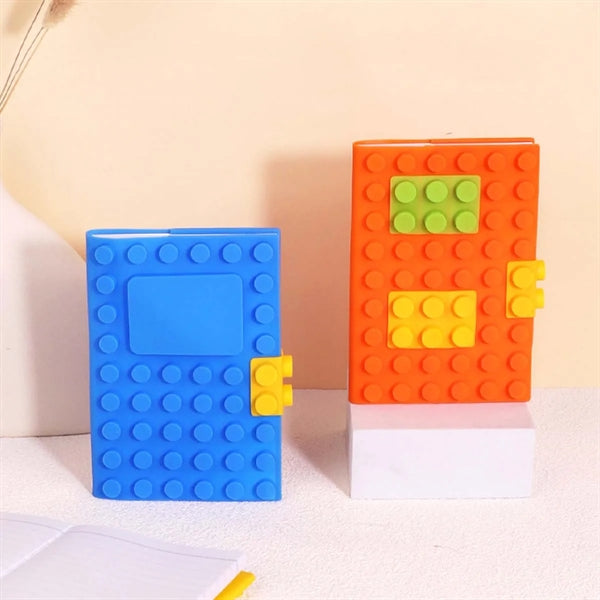 Creative Building Block Silicone Student Notebook