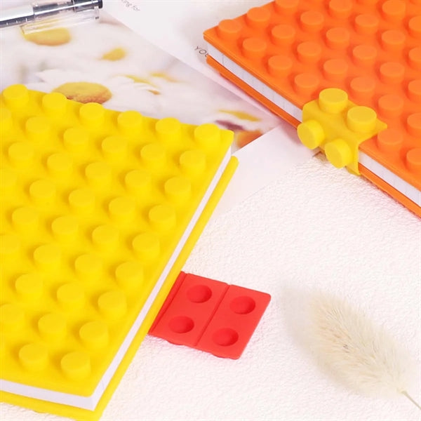 Creative Building Block Silicone Student Notebook