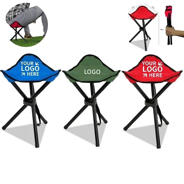 Folding Tripod Camping Backpack Stool