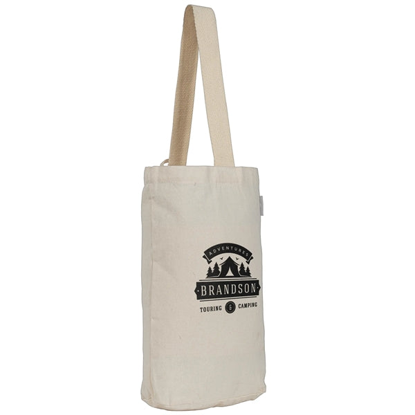 Tango Dual-Bottle Wine Tote Bag 8 oz. Recycled Cotton Blend