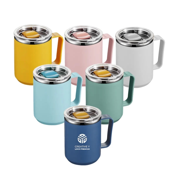 15oz Insulated Coffee Mug With Lid
