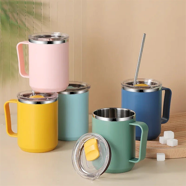 15oz Insulated Coffee Mug With Lid