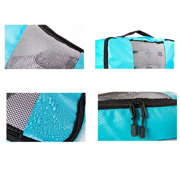 3pcs Nylon Packing Cubes Set Suitcase Luggage Organizer