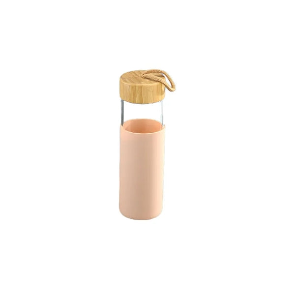 20oz Glass Bottles with Strap Lid Silicone Sleeve