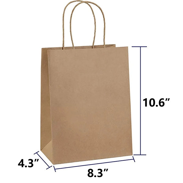 Full Color Printing Kraft Bags With Handles