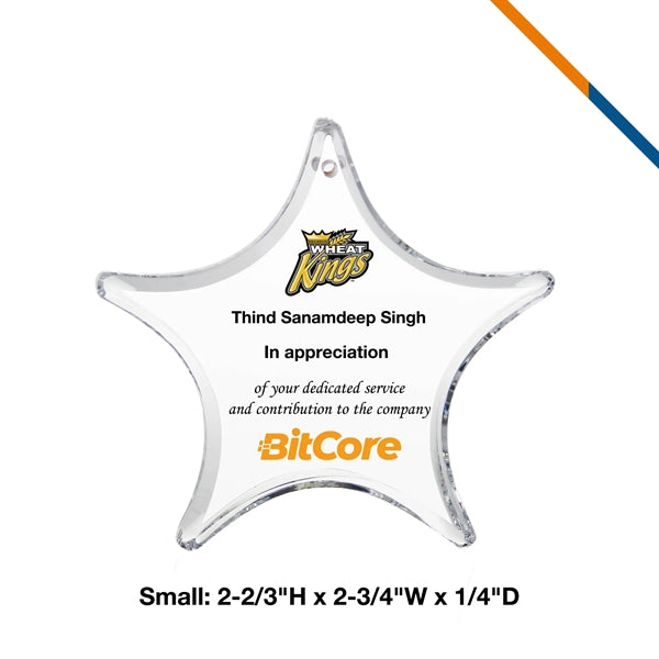 Vicki Star Award Ornament