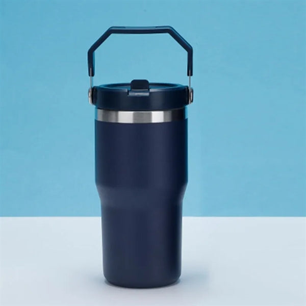 20oz Car Travel Mug Straw Double-Walled 304 Stainless Steel