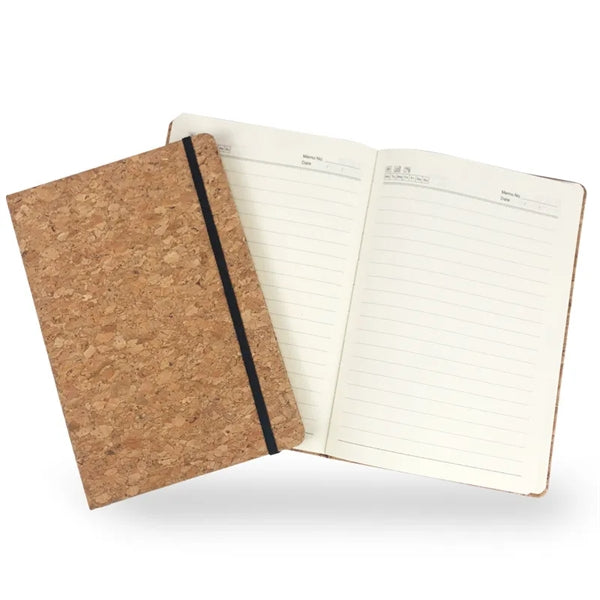 A5 Eco-friendly Cork Notebook with Elastic Band