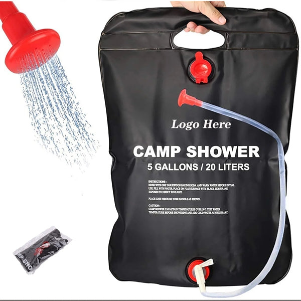 Portable 20L Solar Camping Collapsible Shower Bag