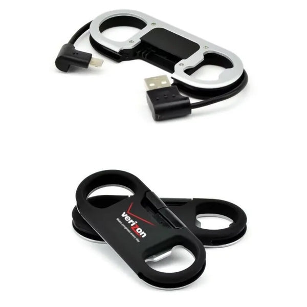 Multifunction Bottle Opener Charging Data Cable Keychain