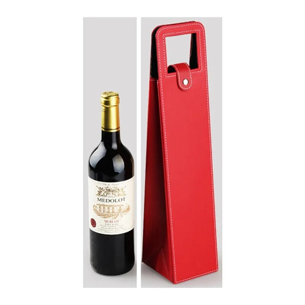 PU Leather Wine Bags