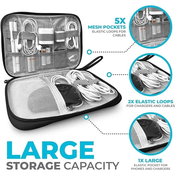 Travel Essentials Cable Organizer Bag
