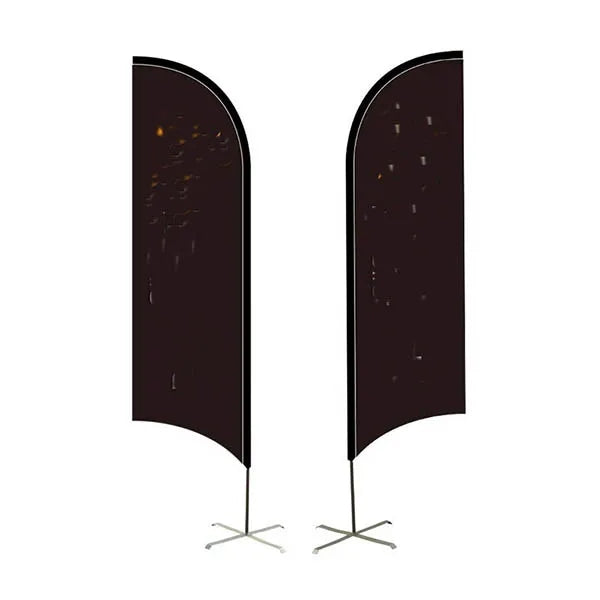 Knife Flag Set with Poles, Ground Stake, and Water Bag