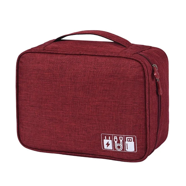 Electronics Travel Cable Organizer Bag Waterproof Portable
