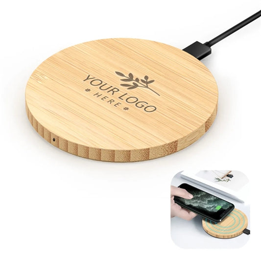 Bamboo Wood Wireless Battery Charger