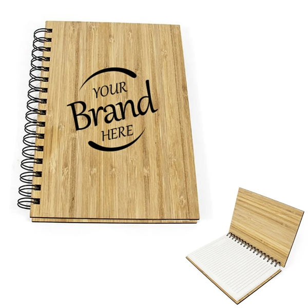 Diary Notebook with Bamboo Hardcover