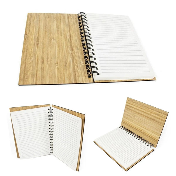 Diary Notebook with Bamboo Hardcover