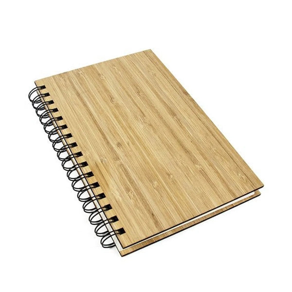 Diary Notebook with Bamboo Hardcover