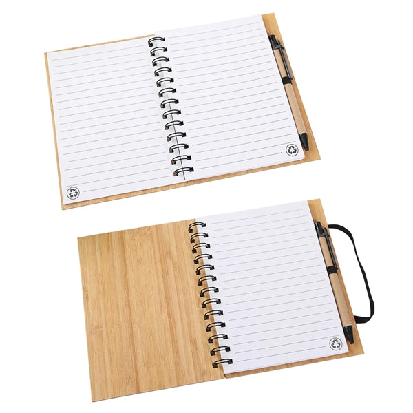 Bamboo Hardcover Notebook with Pen