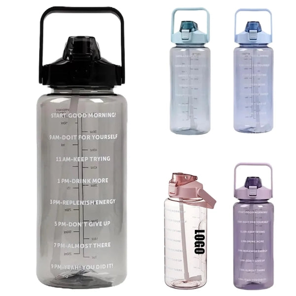 67oz Bouncing Water Bottle With Time Maker