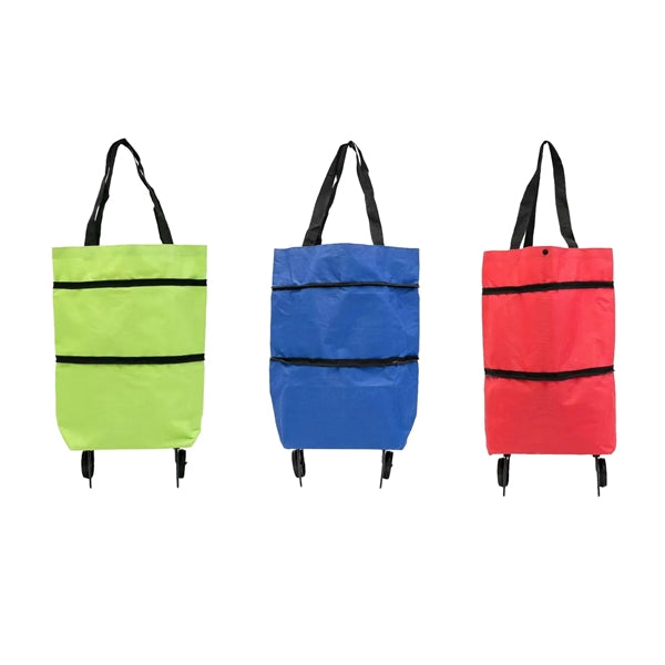 Small Shopping Cart Featuring Foldable and Portable Wheels