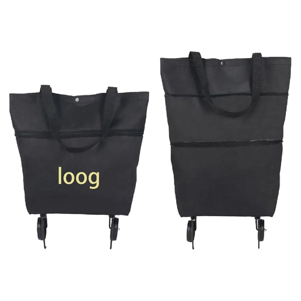 Small Shopping Cart Featuring Foldable and Portable Wheels