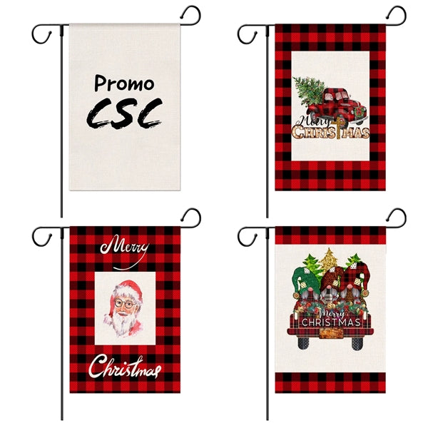 Double-Sided Printed Christmas Decorative Garden Flag