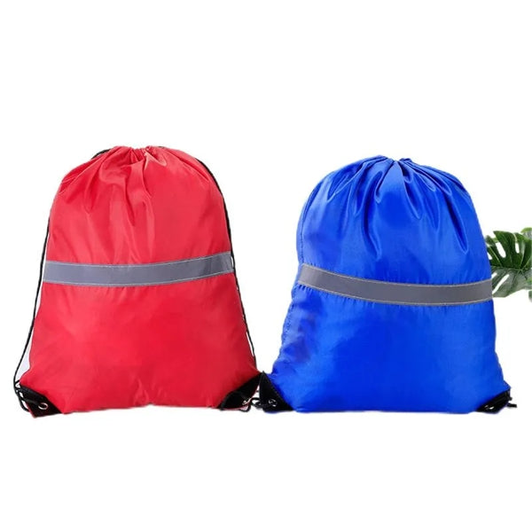 Reflective Drawstring Backpack