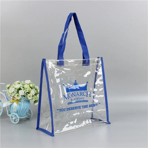 PVC Vinyl Clear Shopping Tote Stadium Bags