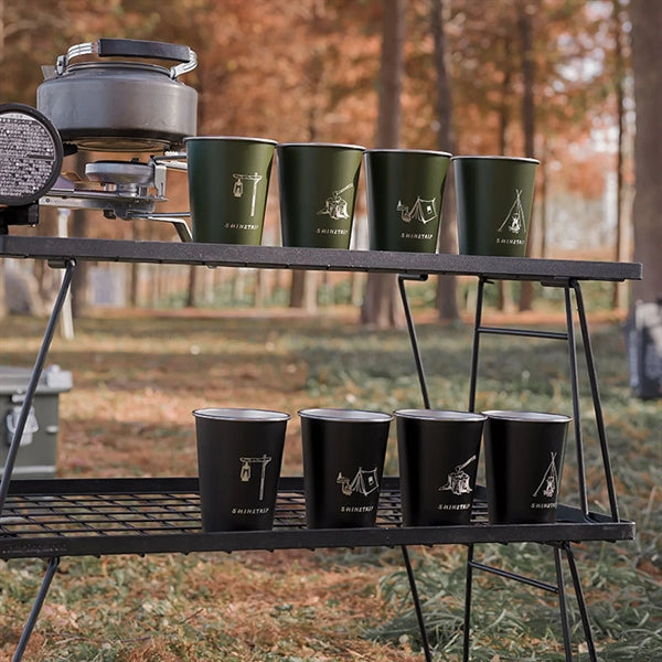 16 Oz. Camping Stainless Steel Pint Cup