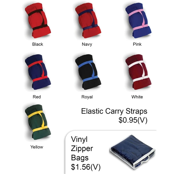 Embroidered Fleece Roll-Up Blanket