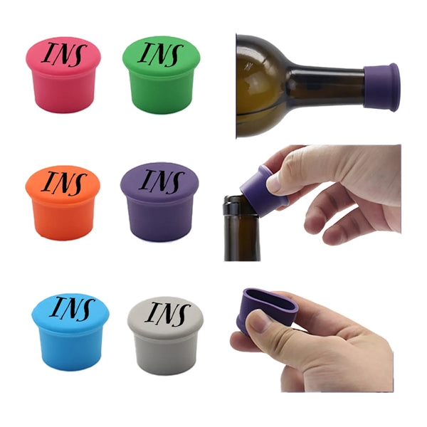 Food Grade Multi-Color Silicone Wine Bottle Lid