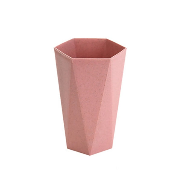 7oz wheat straw diamond-shaped cup