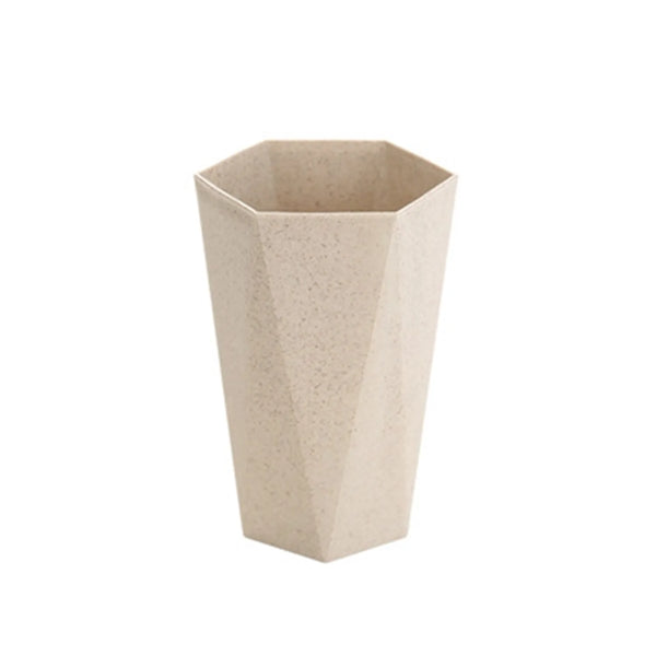 7oz wheat straw diamond-shaped cup