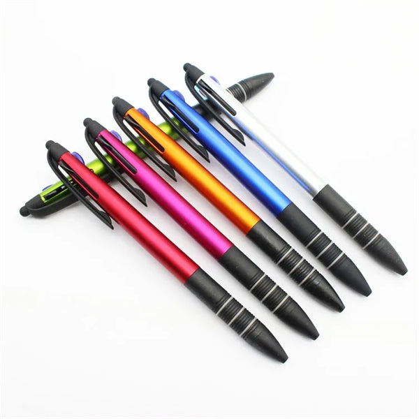 Multicolor Refill Click Action Stylus Pen