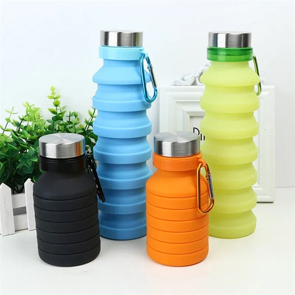 Collapsible Water Bottle BPA Free Sports Travel Portable