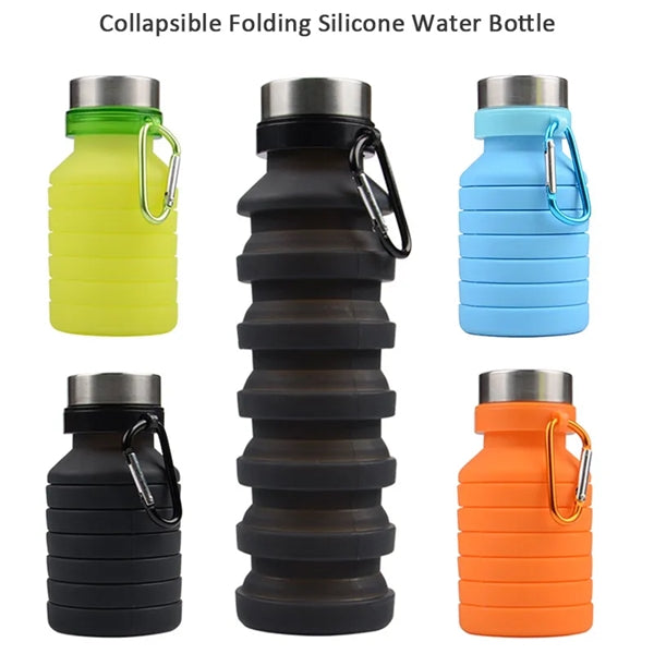 Collapsible Water Bottle BPA Free Sports Travel Portable