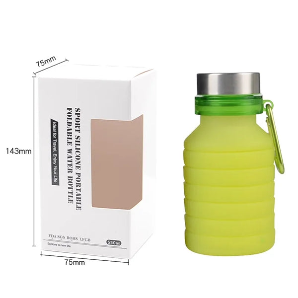 Collapsible Water Bottle BPA Free Sports Travel Portable